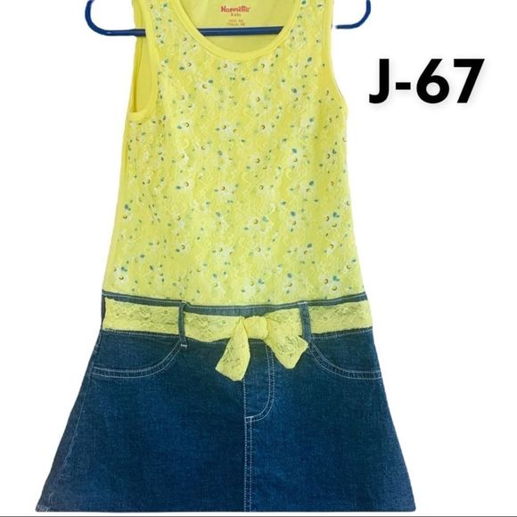 Nannette Other - Girls Sz 6X Nannette Yellow Denim Dress